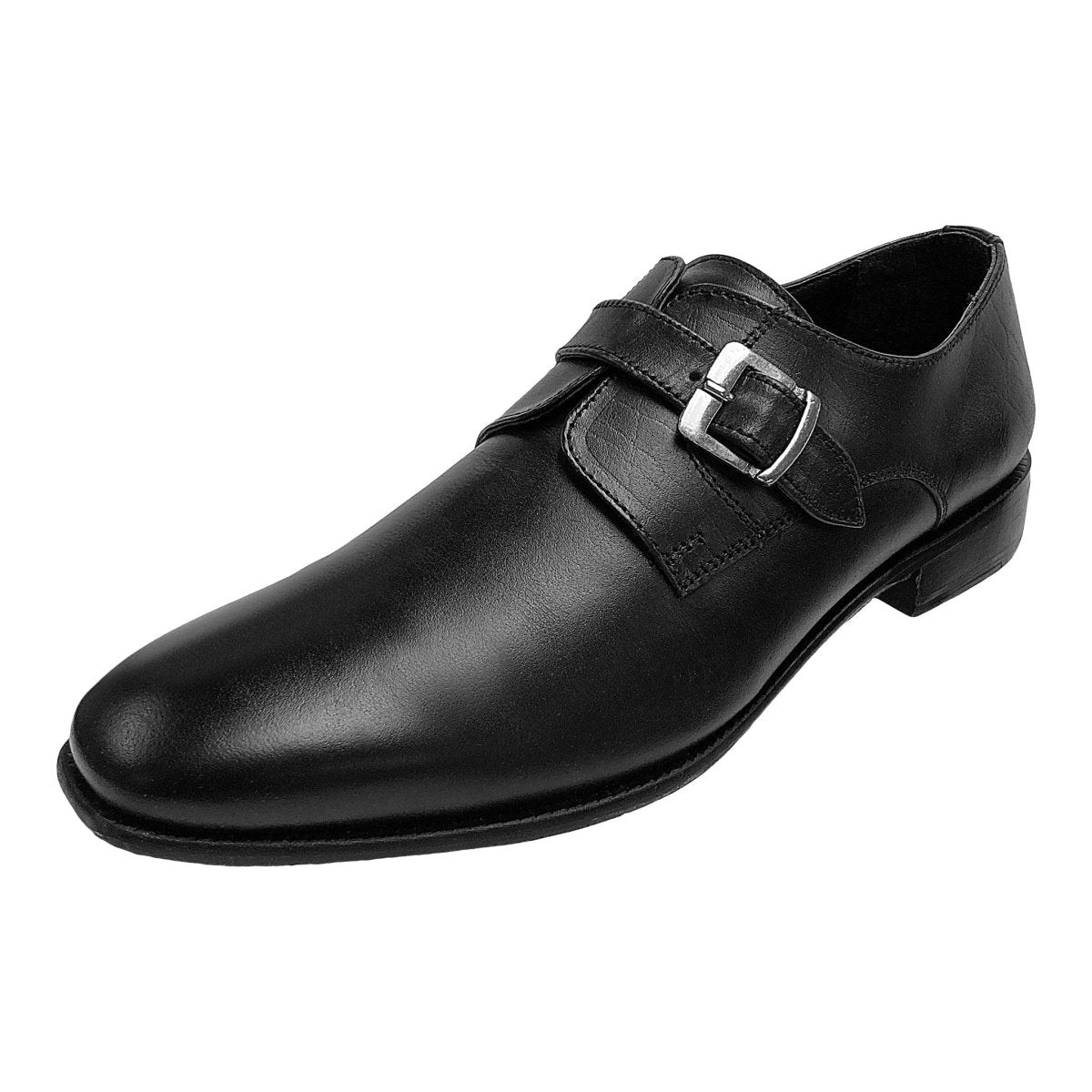 Libertyzeno Shoes LIBERTYZENO Men's Leather Buckle Monk Strap Dress Shoes