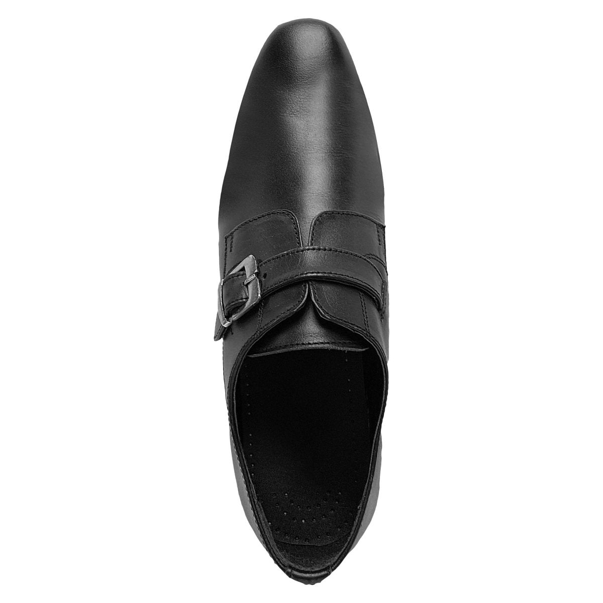 Libertyzeno Shoes LIBERTYZENO Men's Leather Buckle Monk Strap Dress Shoes