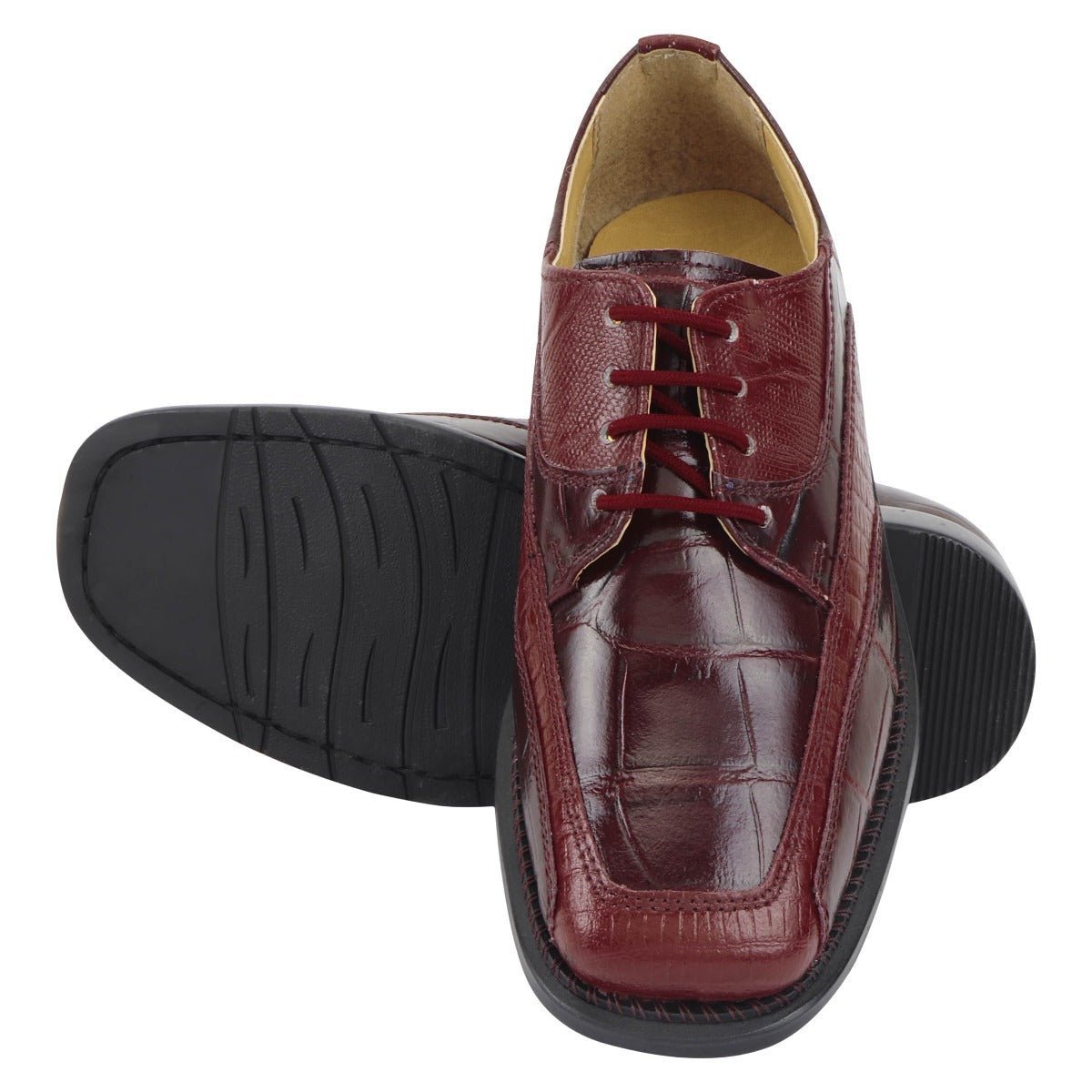 Liberty Zeno Lucifer Leather Oxford Style Dress Shoes for Kids