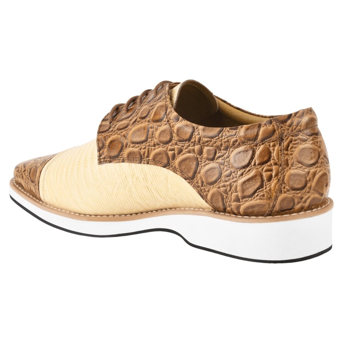 Liberty Zeno Lucky mens oxford croco lizard print casual shoes