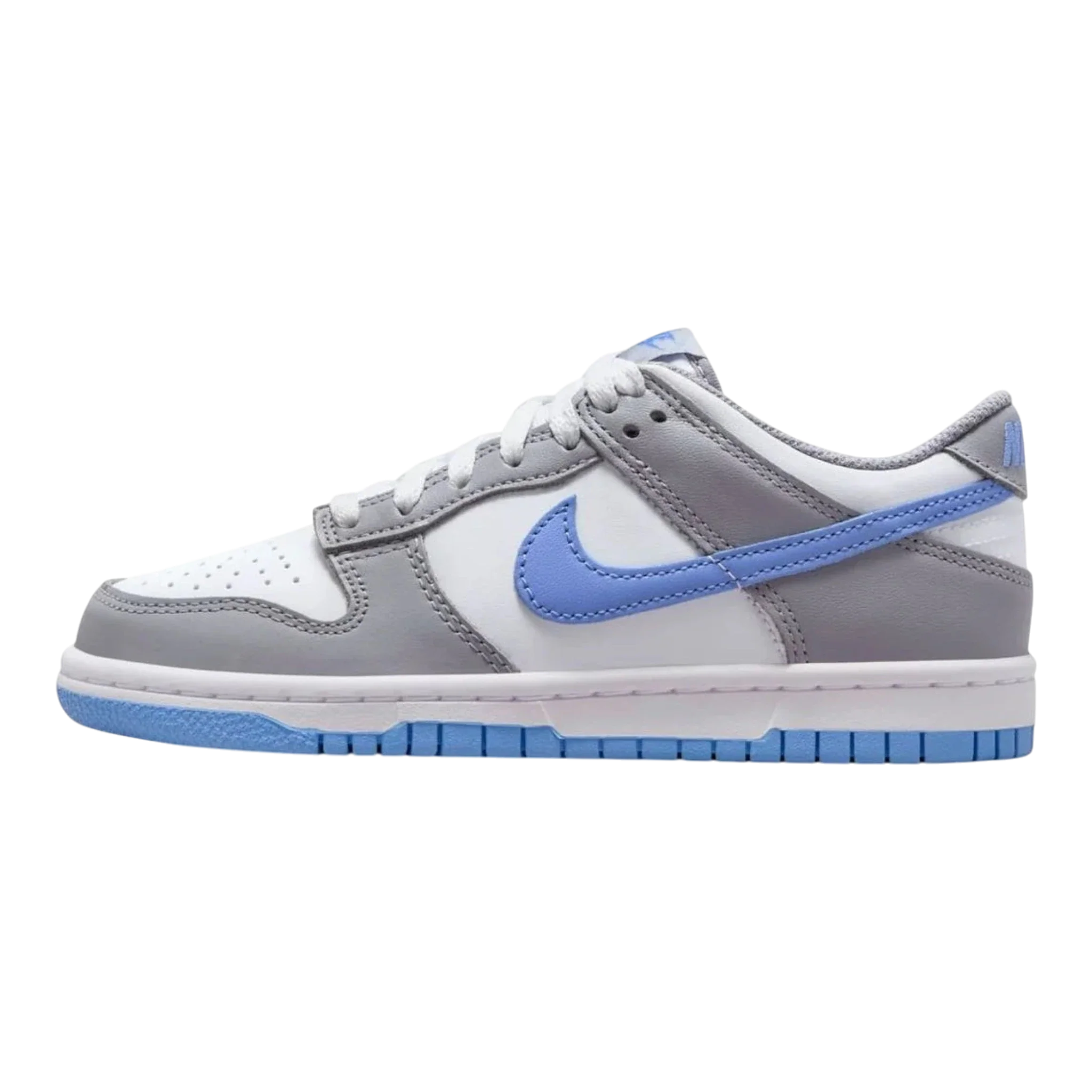 Nike Dunk Low Big Kids' (GS) Sneakers — White/Royal Pulse Low-Top