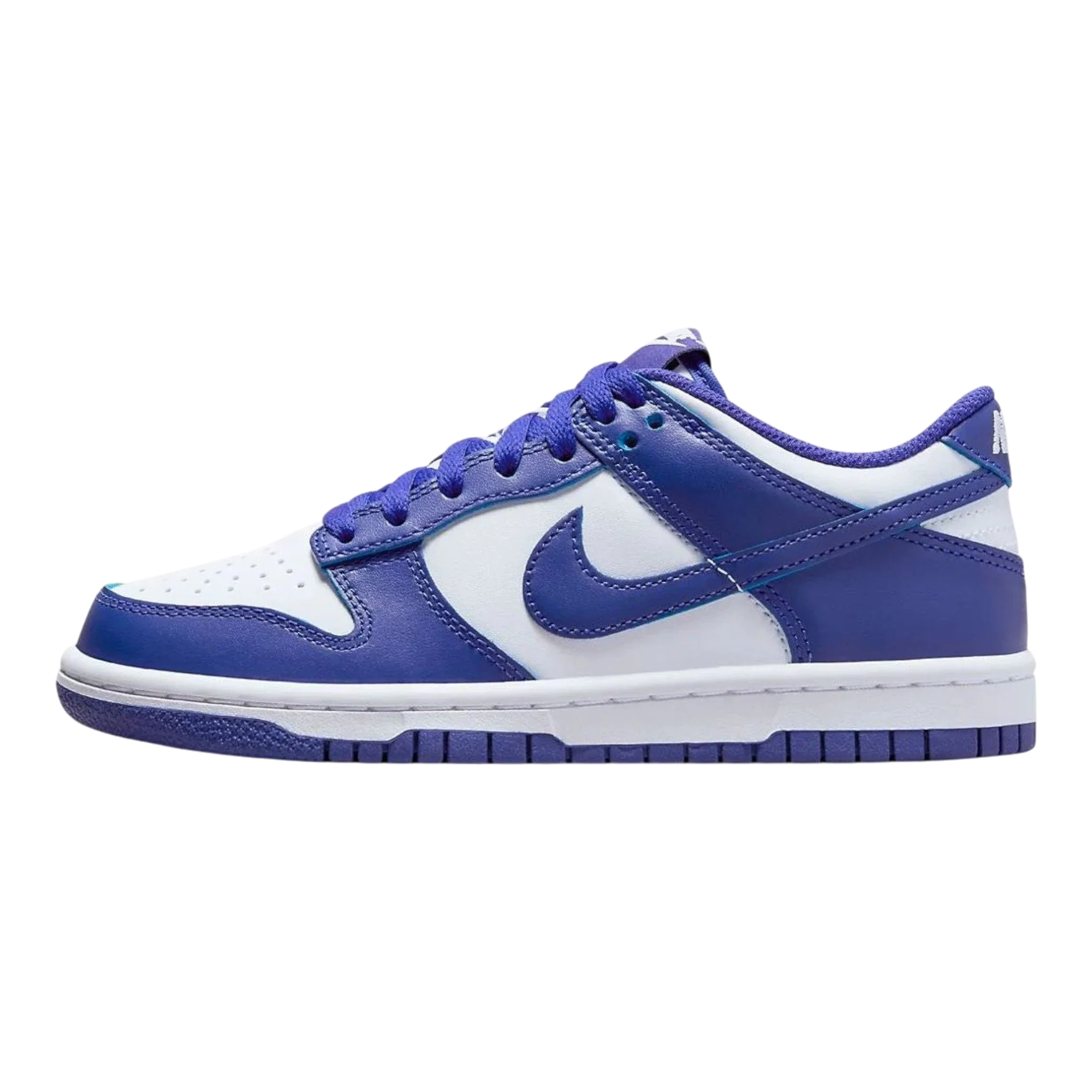 Nike Dunk Low Big Kids' (GS) Sneakers — White/Concord Low-Top