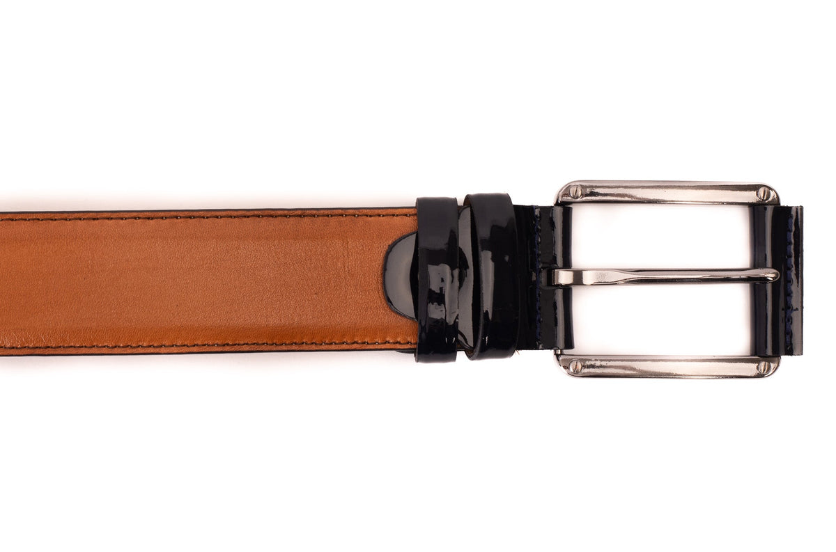 Vinci Leather The Maratea Tan & Navy Leather Belt – product view 3