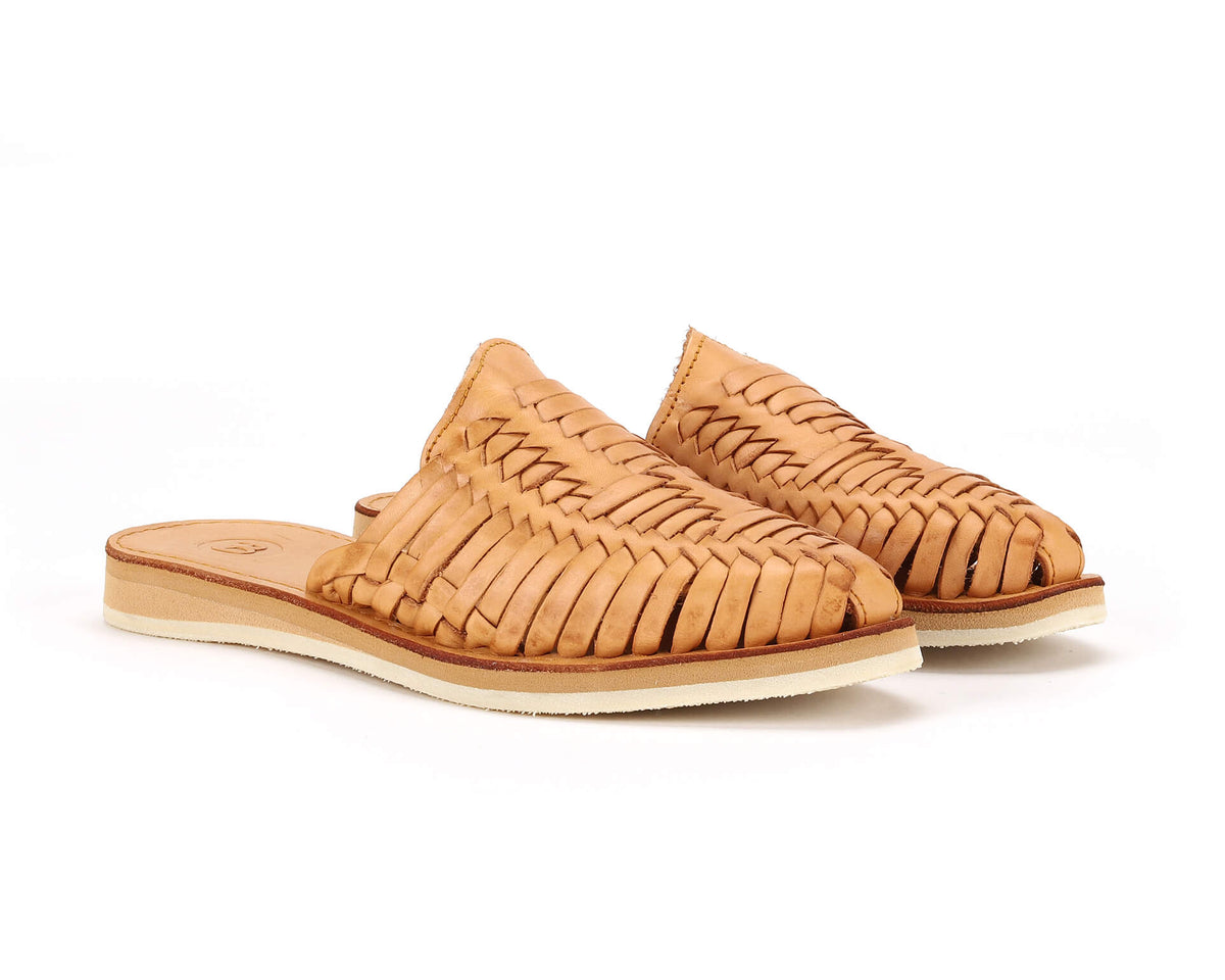 Bottomless Co. Marbella Huarache Slip-On Sand – product view 2