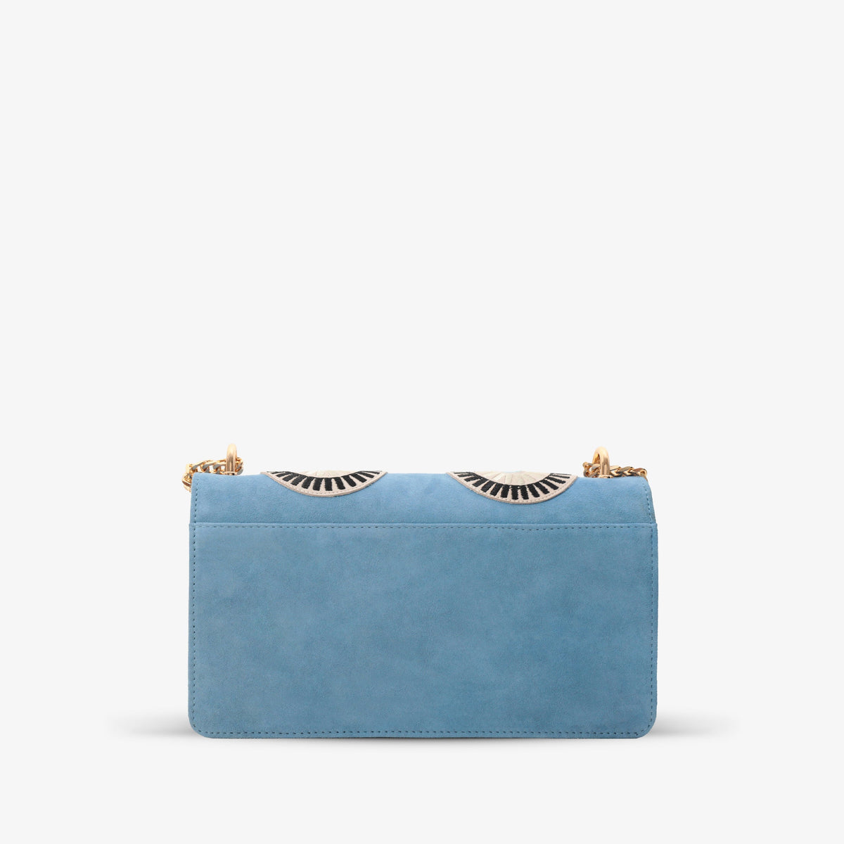 Vinci Leather The Parama Blue Suede Leather Handbag – product view 6