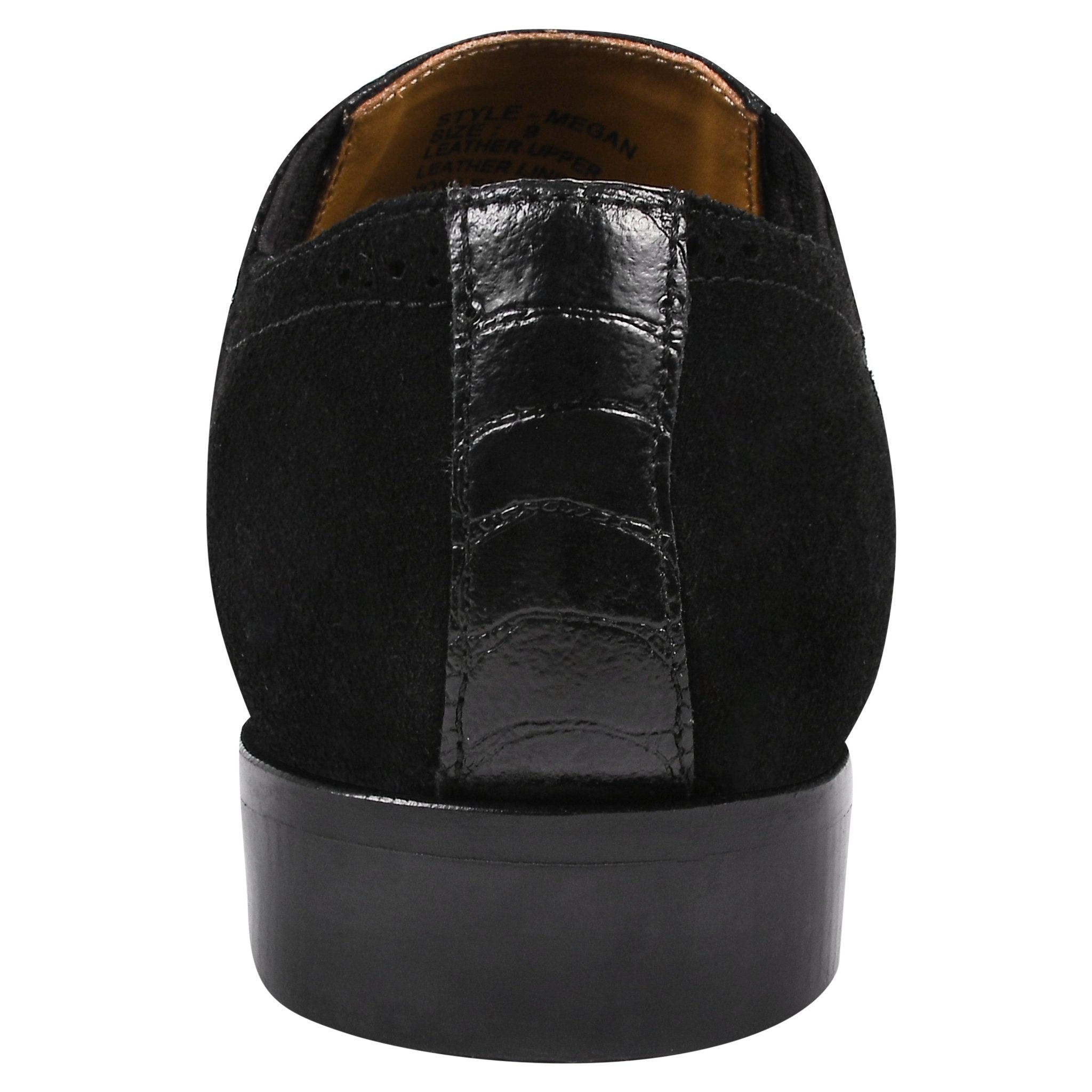 Megan Men?? Ostrich Leg Printed Suede Leather Loafer Shoes