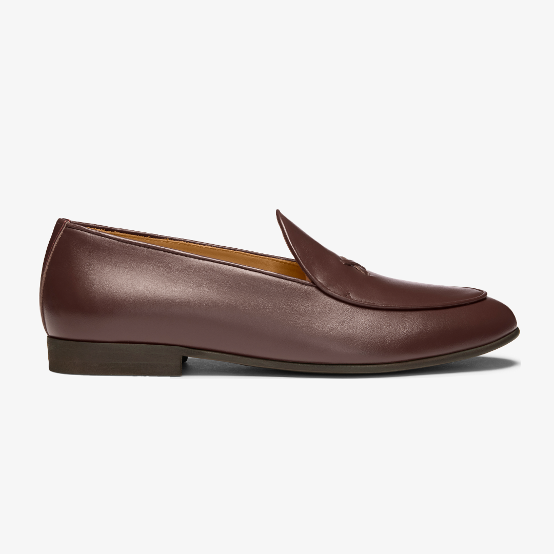 Del Toro Shoes Men's Brown Leather Milano Loafer