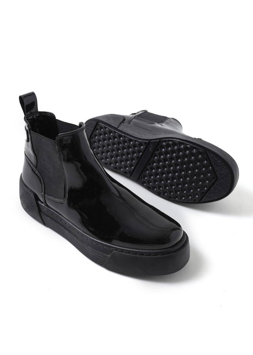 Apollo Moda Men's Avalon Patent Onyx – product view 6