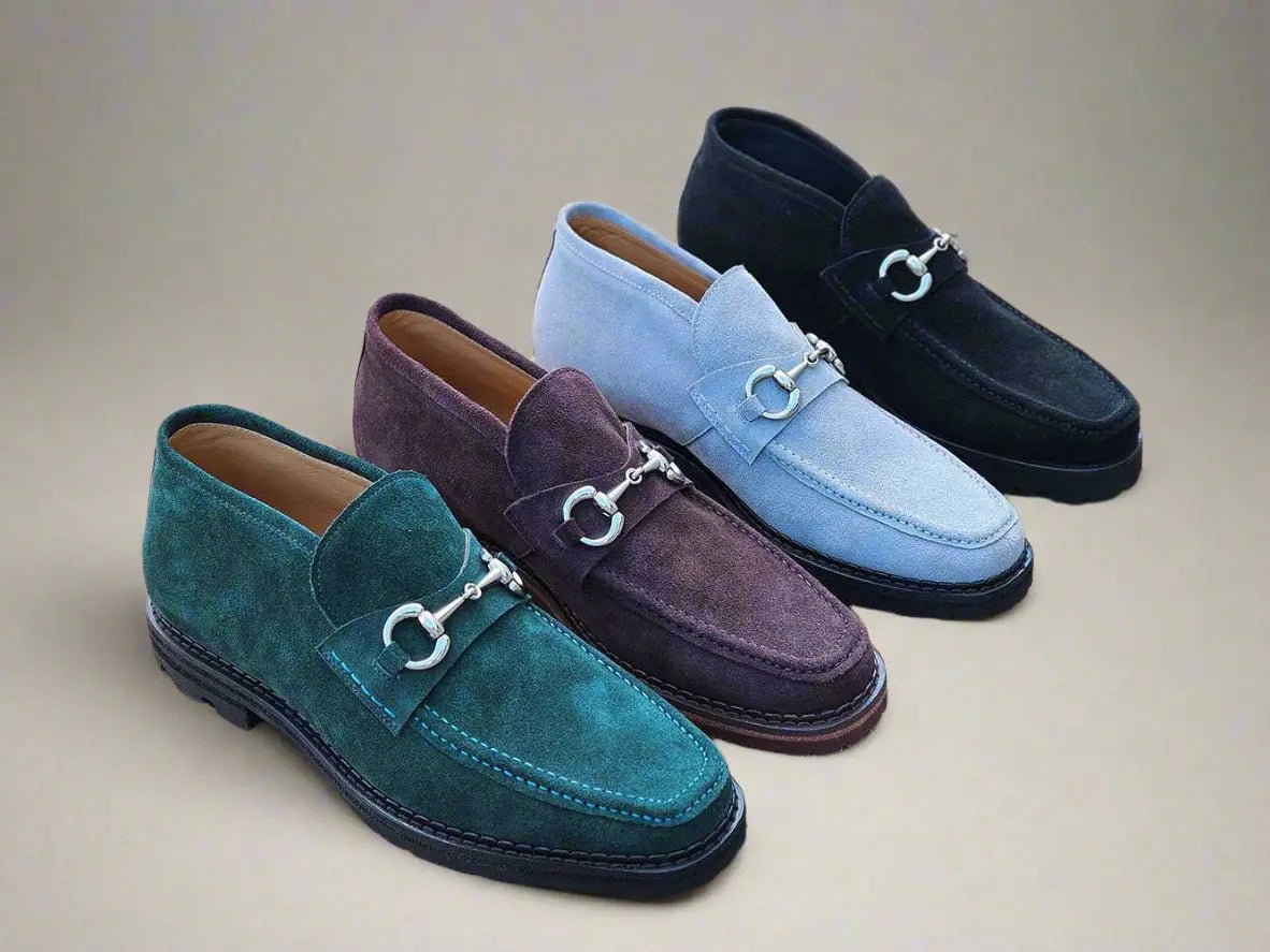 Carrucci Shoes Men's Horsebit Suede Ankle Boot Classic Style And Comfort