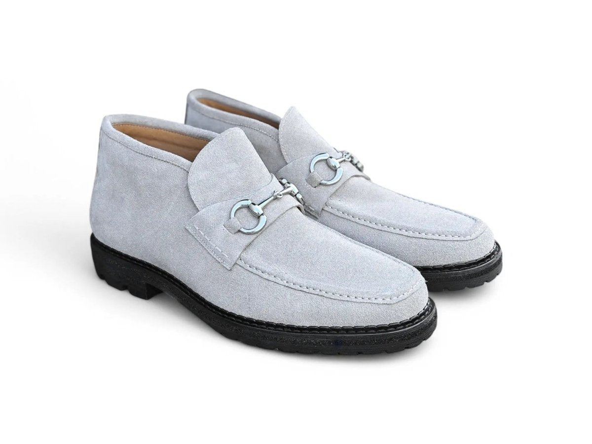 Carrucci Shoes Men's Horsebit Suede Ankle Boot Classic Style And Comfort