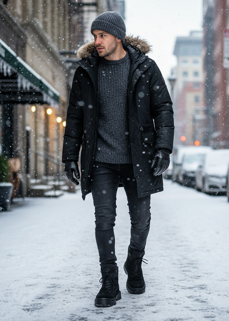 Apollo Moda Men's Monaco All Black Boots – product view 6