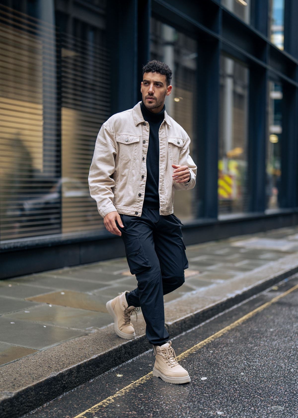 Apollo Moda Men's Monaco Beige Boots – product view 4