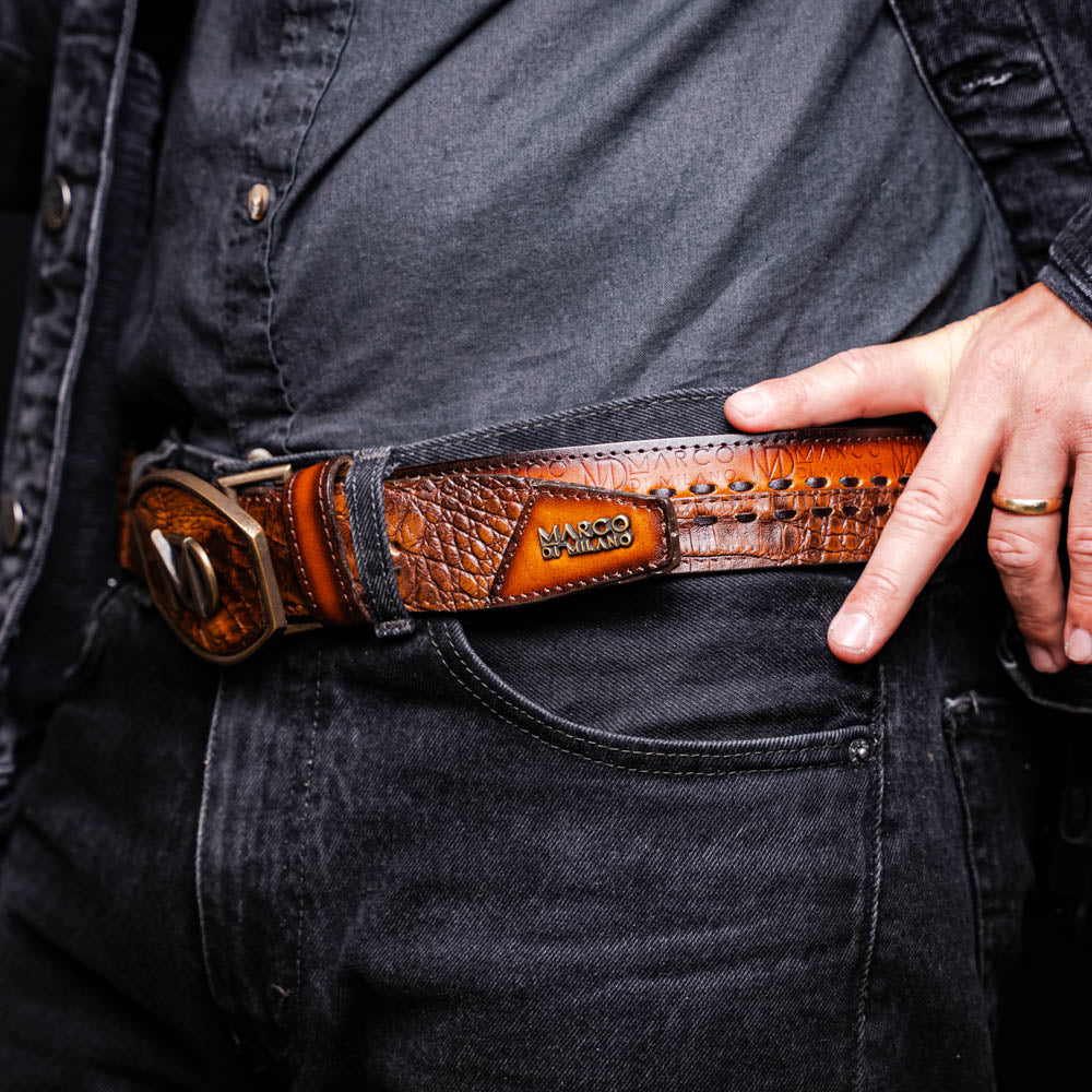 Marco Di Milano Montana Belt Aged Maple – product view 10