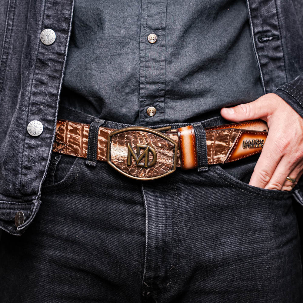 Marco Di Milano Montana Belt Stone Brown – product view 9