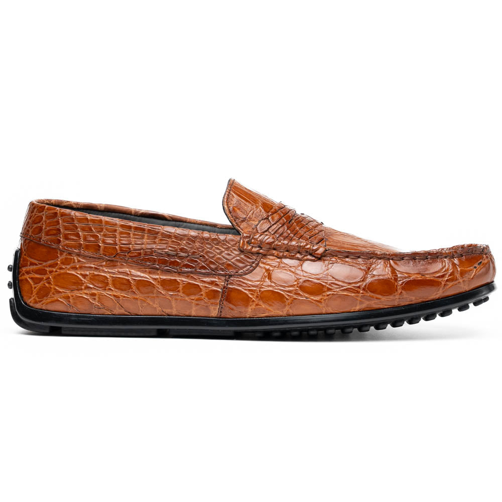 Zelli Italia Men's 31-103-CGM MONZA Crocodile Driver, Cognac