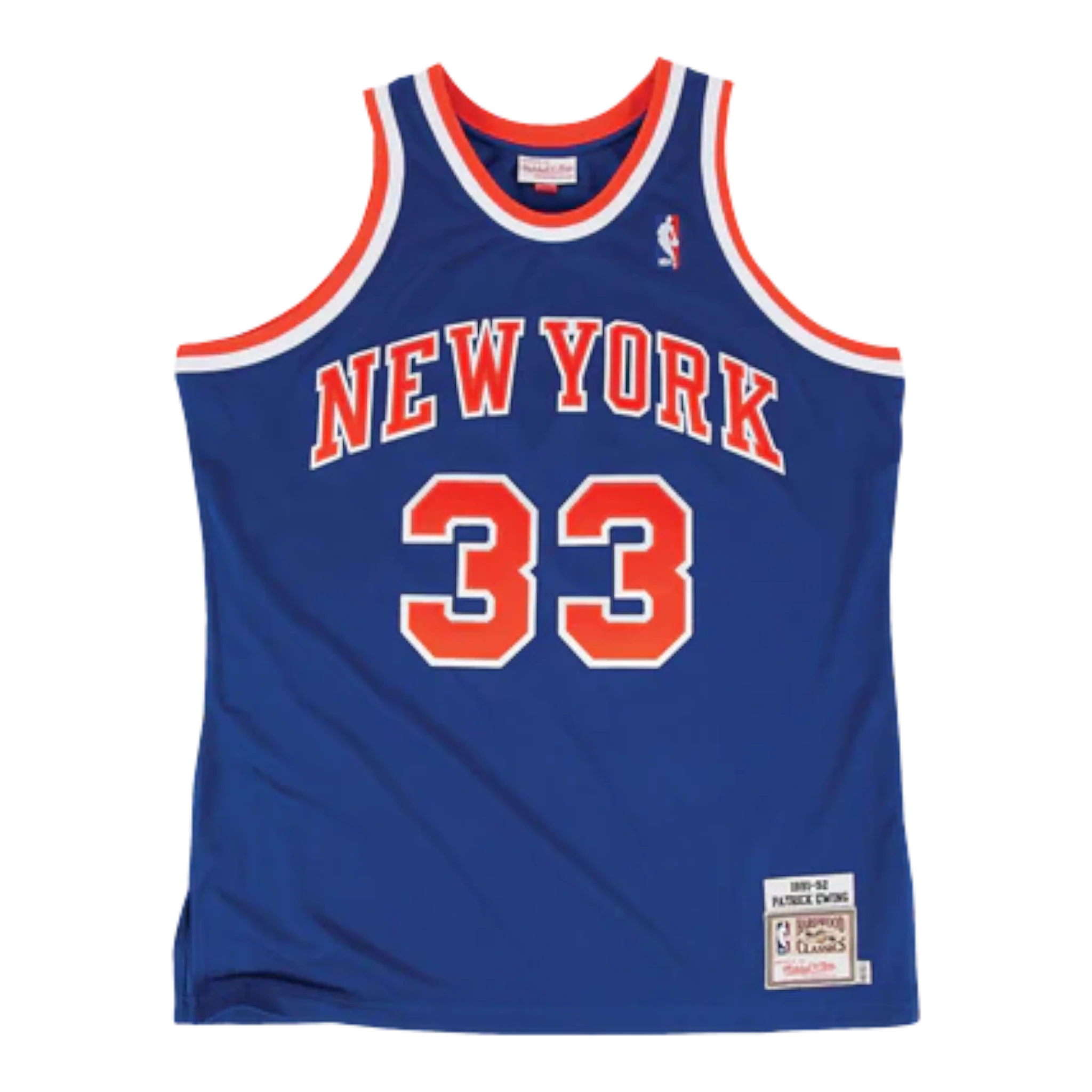 Mitchell & Ness NBA Swingman Jersey New York Knicks 1991 Patrick Ewing Men's — Royal