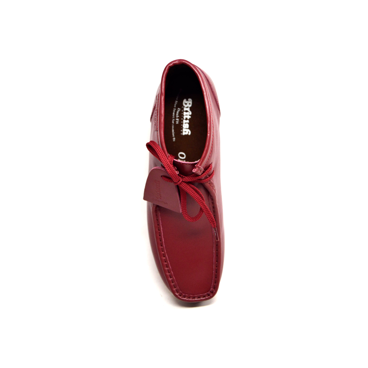 British Walkers New Castle 2 men's Bordeaux ankle boots, top view