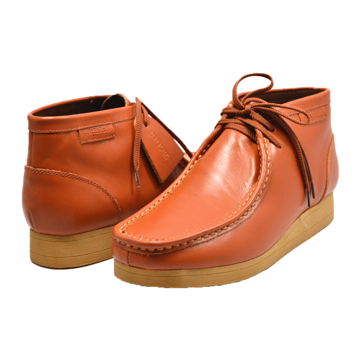 British Walkers New Castle 2 men's Caramel ankle boots, three-quarter pair view