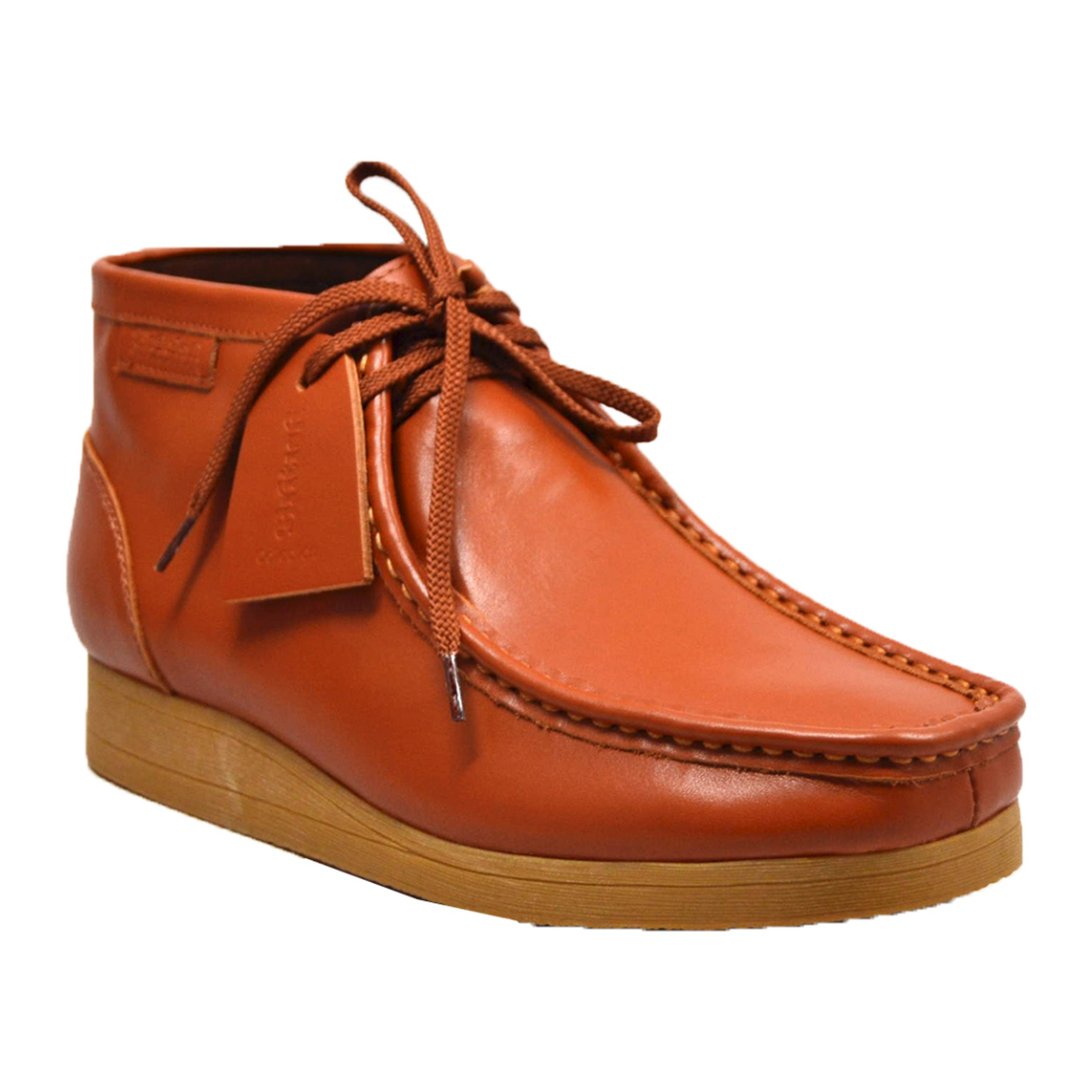 British Walkers New Castle 2 men's Caramel ankle boots, three-quarter side view