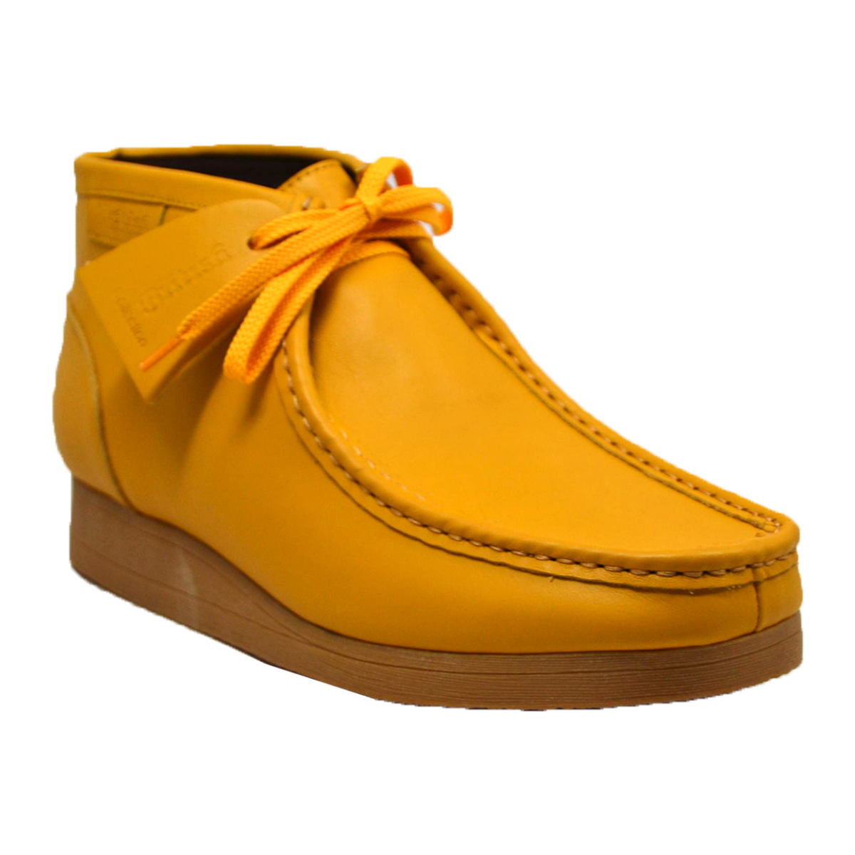 British Walkers New Castle 2 men's Yellow ankle boots, three-quarter side view