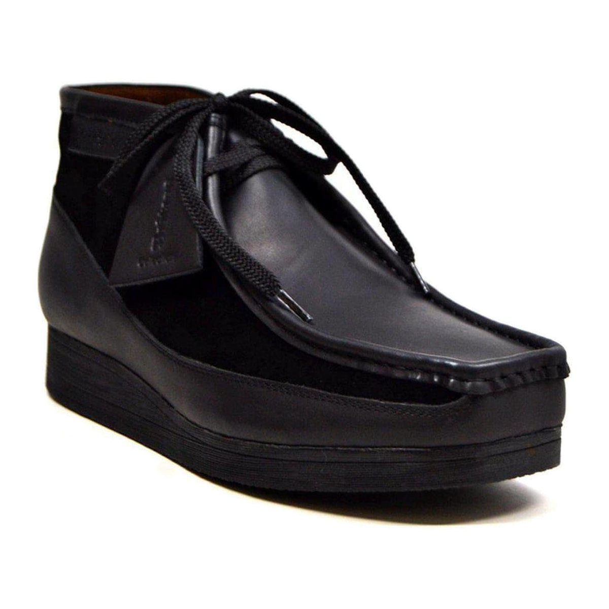 British Walkers New Castle men's Black ankle boots, three-quarter side view