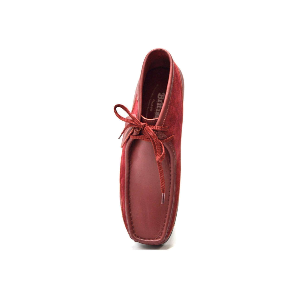 British Walkers New Castle men's Cherry Red ankle boots, top view