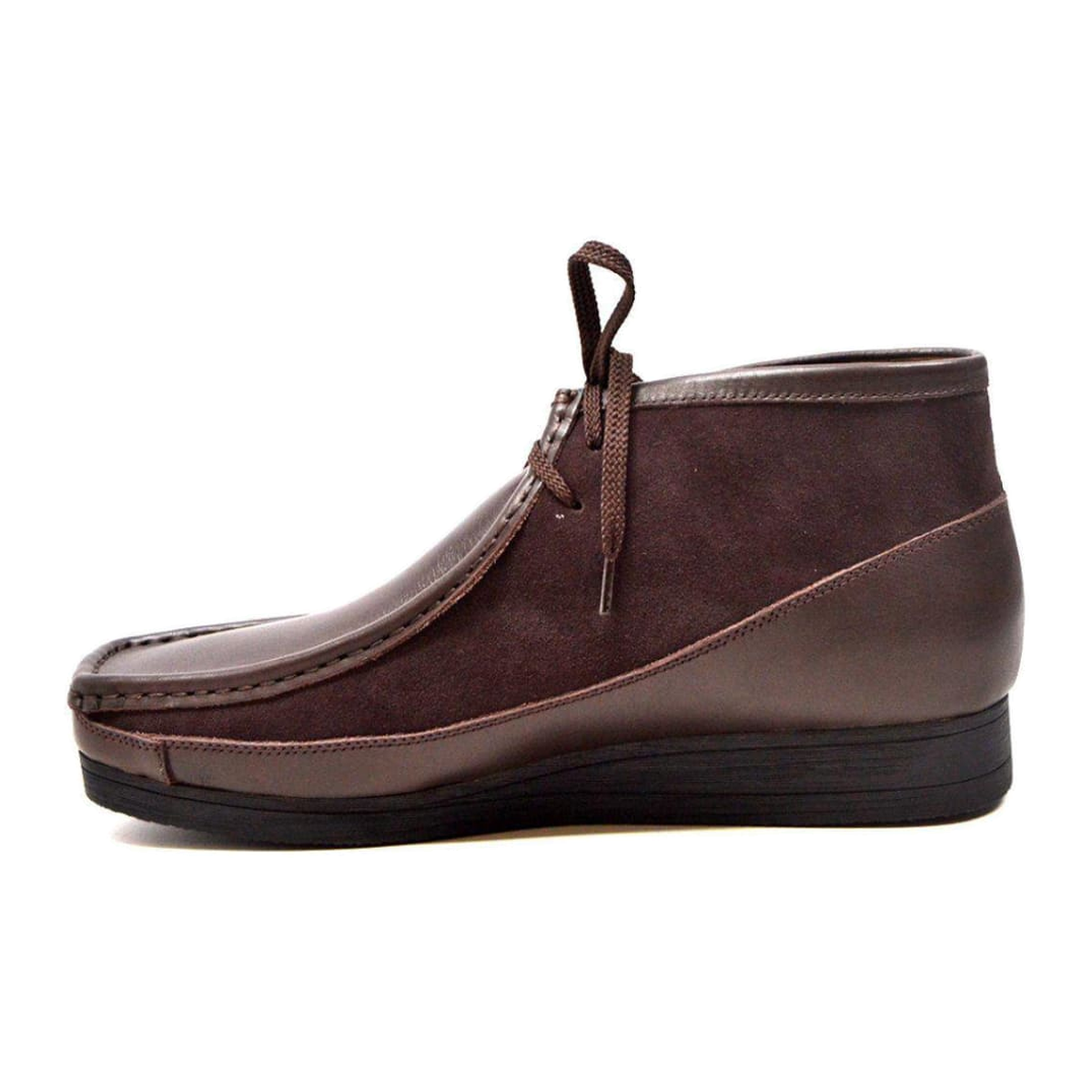 British Walkers New Castle men's Dark Brown ankle boots, left-facing side view
