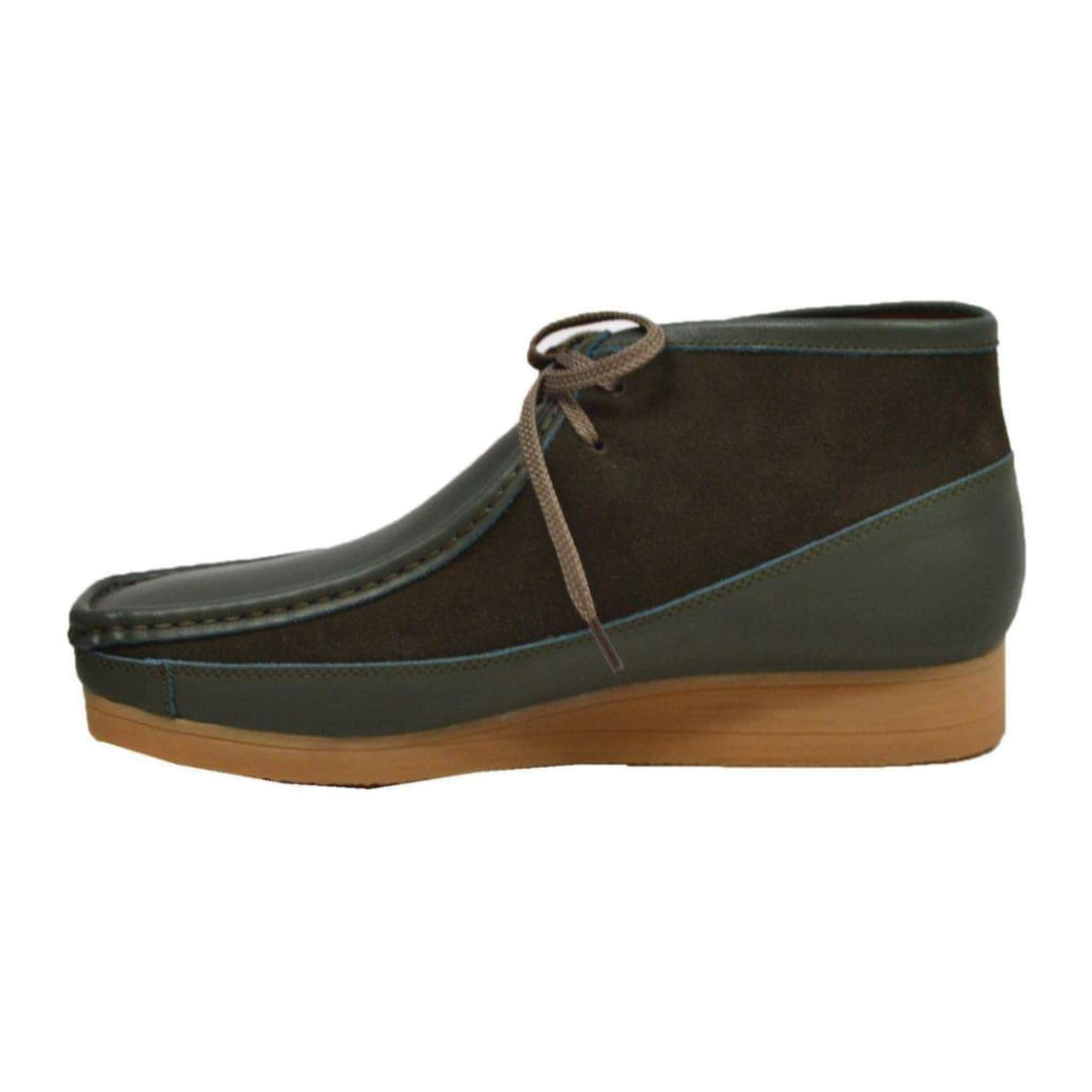 British Walkers New Castle men's Forest Green ankle boots, left-facing side view