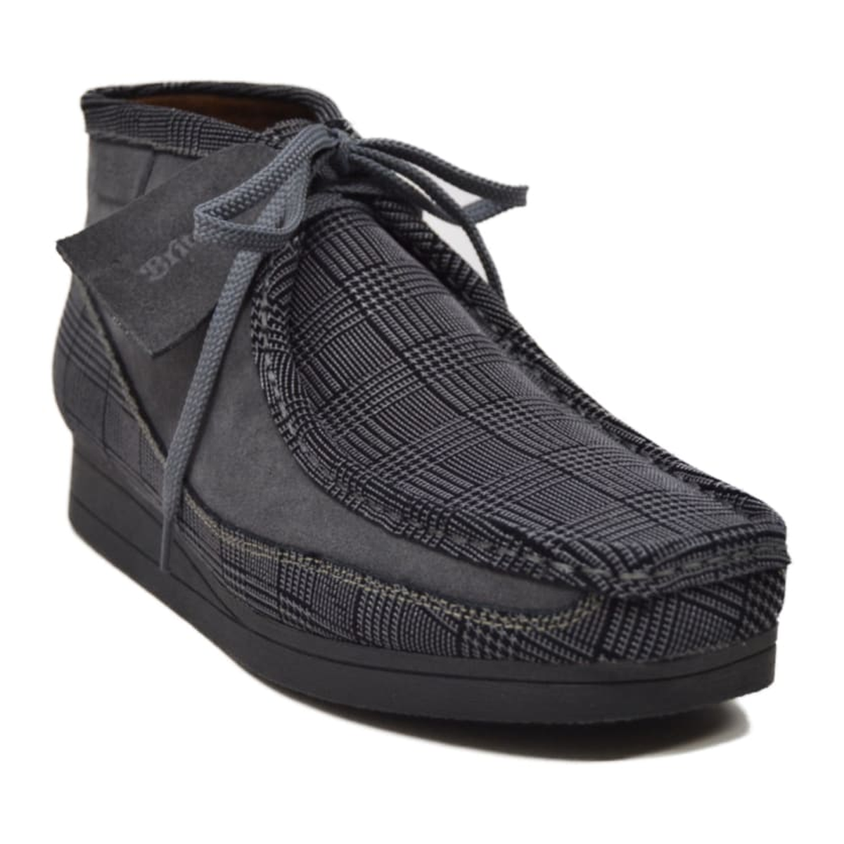 British Walkers New Castle men's Gray Pattern ankle boots, three-quarter side view