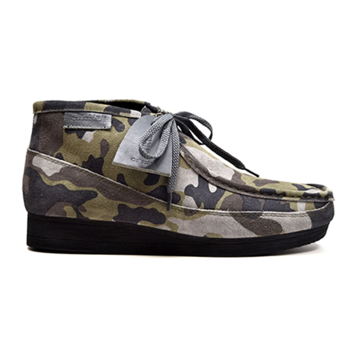 British Walkers New Castle men's Green Camo ankle boots, right-facing side view