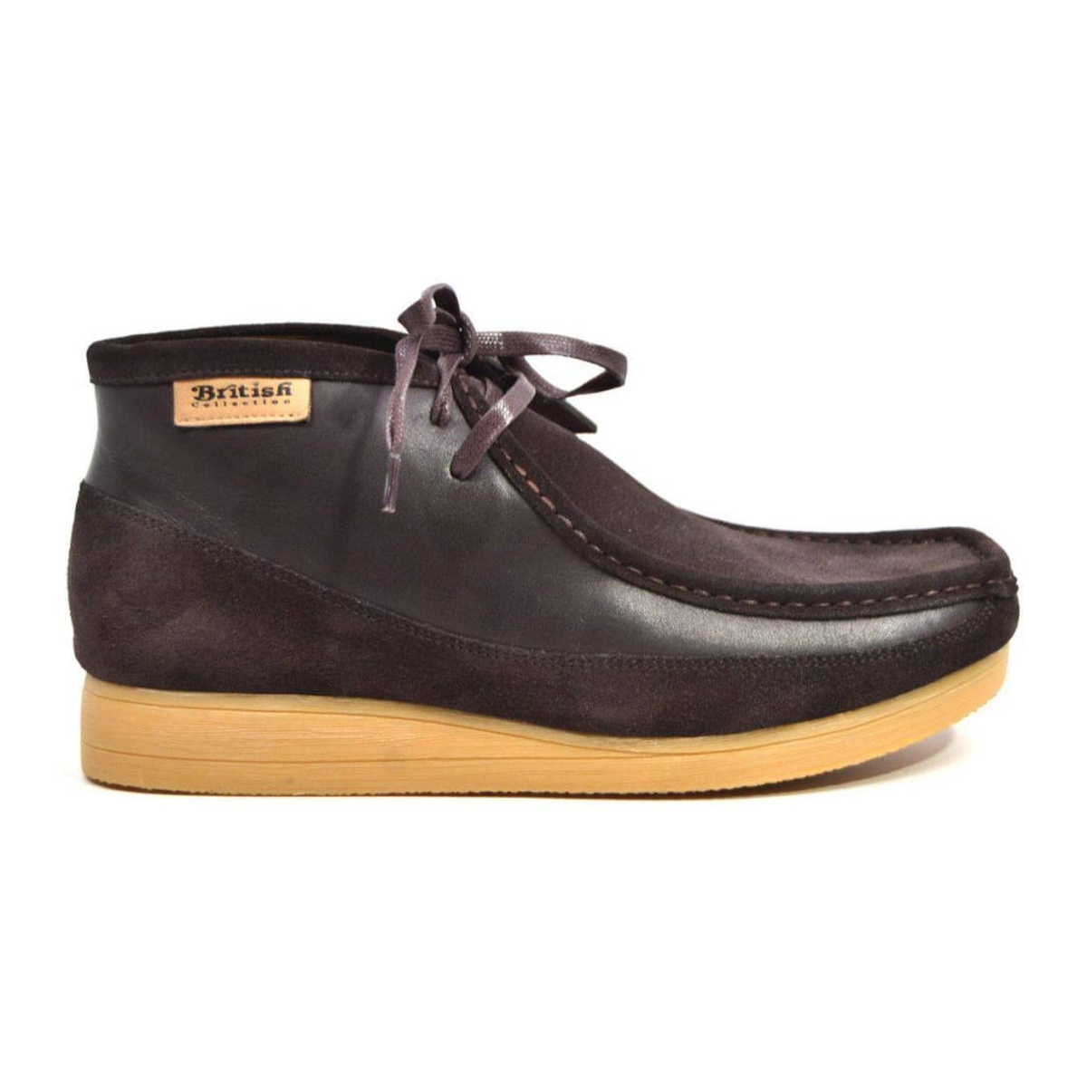 British Walkers New Castle men's Brown ankle boots, right-facing side view