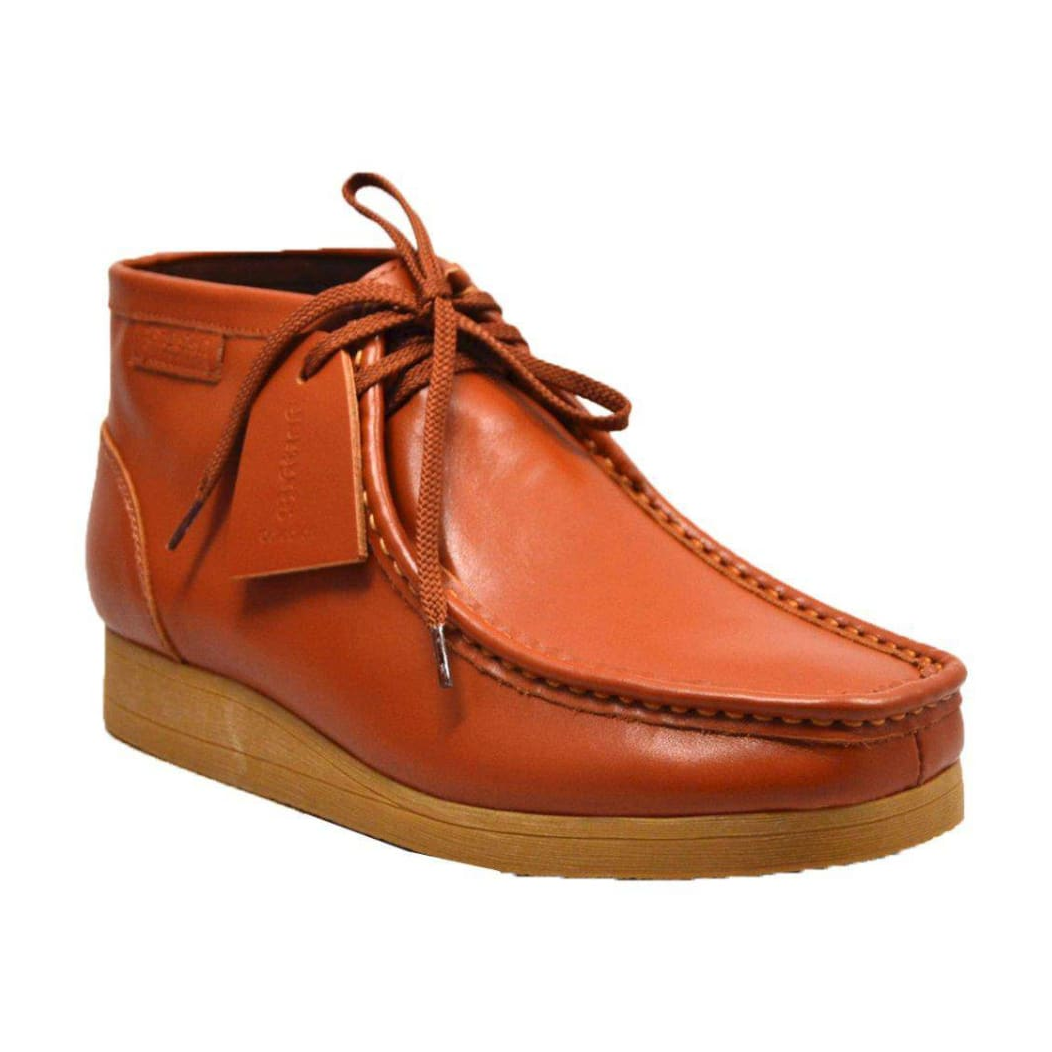 British Walkers New Castle 2 men's Caramel ankle boots, front three-quarter view