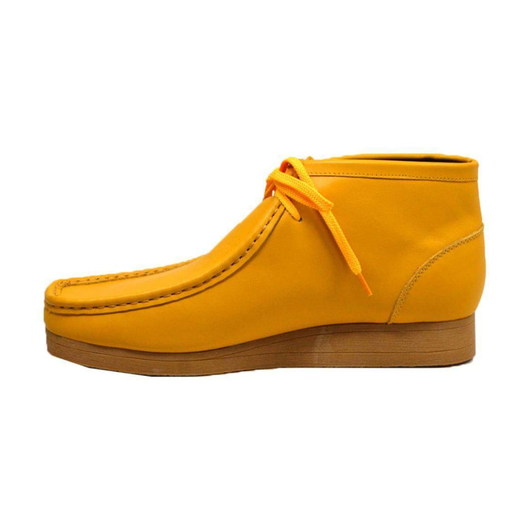 British Walkers New Castle 2 men's Yellow ankle boots, side profile facing left
