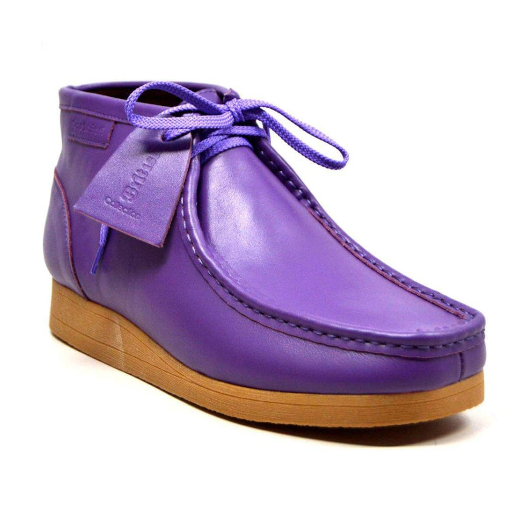 British Walkers New Castle 2 men's Purple ankle boots, front three-quarter view