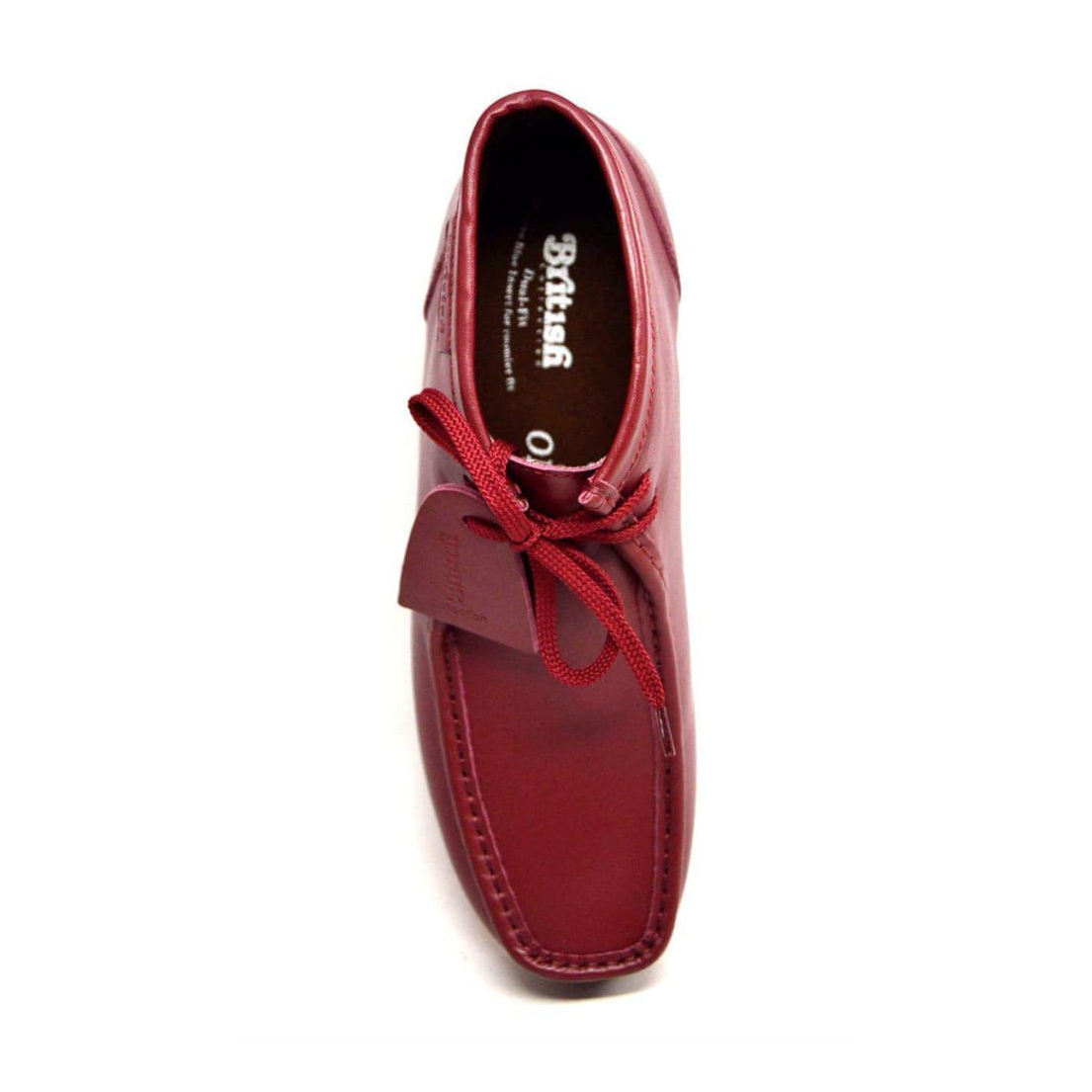 British Walkers New Castle 2 men's Bordeaux ankle boots, top view