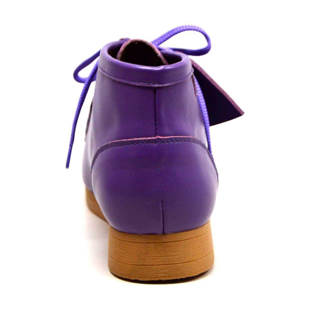 British Walkers New Castle 2 men's Purple ankle boots, rear view