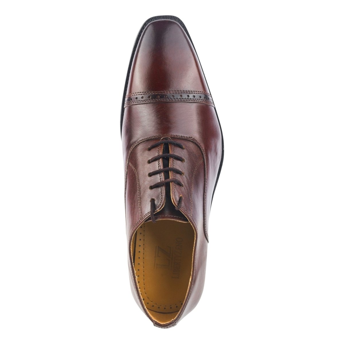 Liberty Zeno Oscar Mens Leather Lace up Oxford Designer Dress Shoes