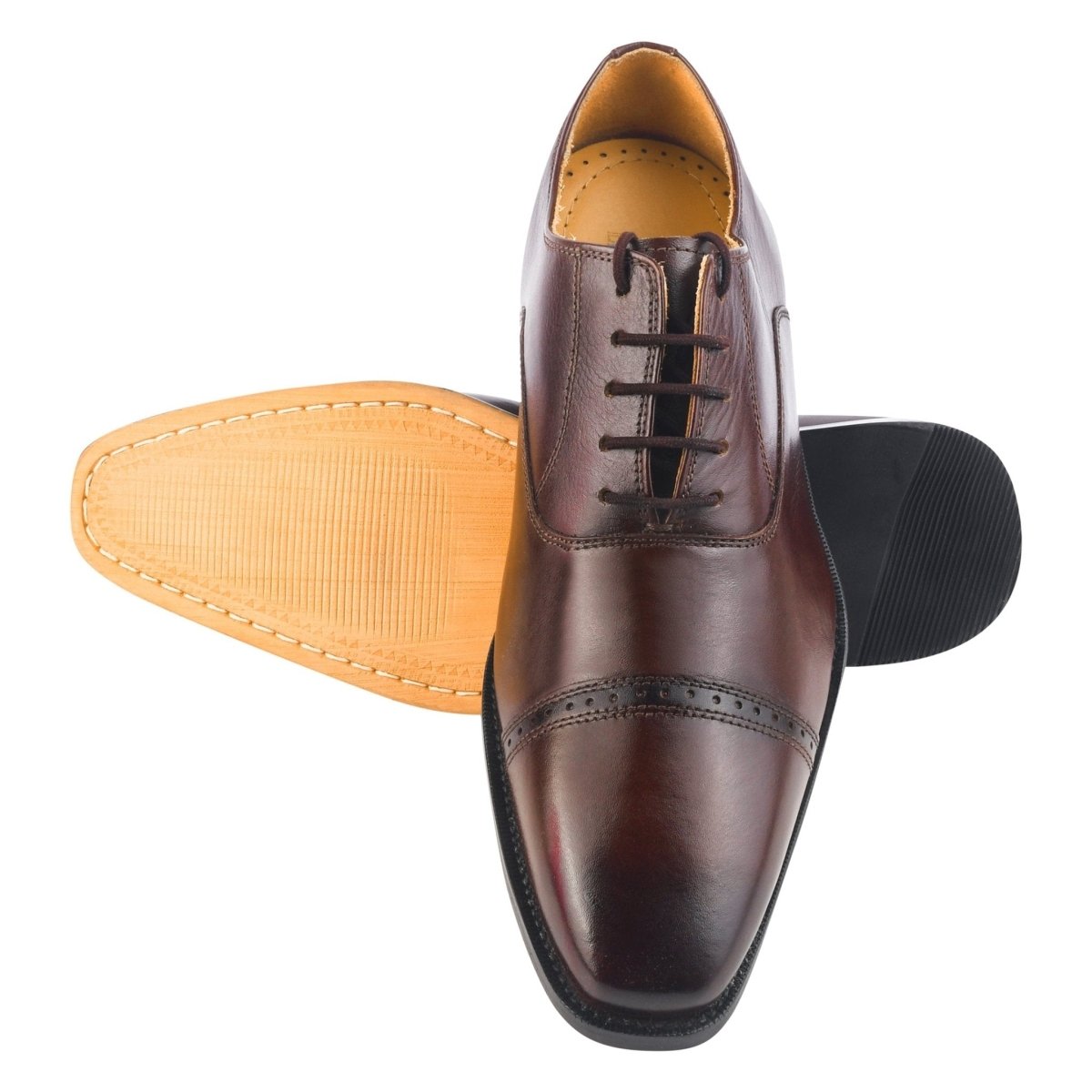 Liberty Zeno Oscar Mens Leather Lace up Oxford Designer Dress Shoes