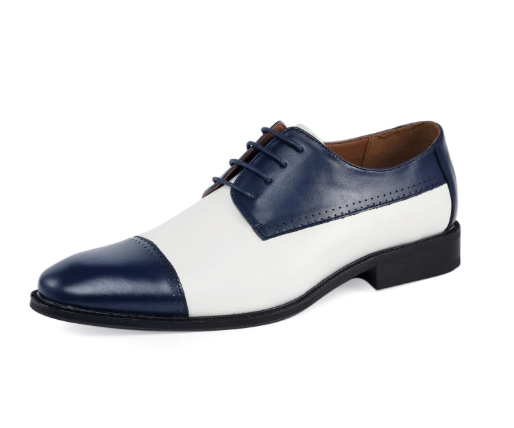 Amali Archer Navy Oxfords — product view 1