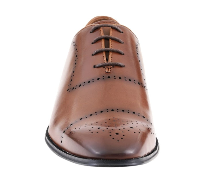 Amali Wyatt Cognac Oxfords — product view 4