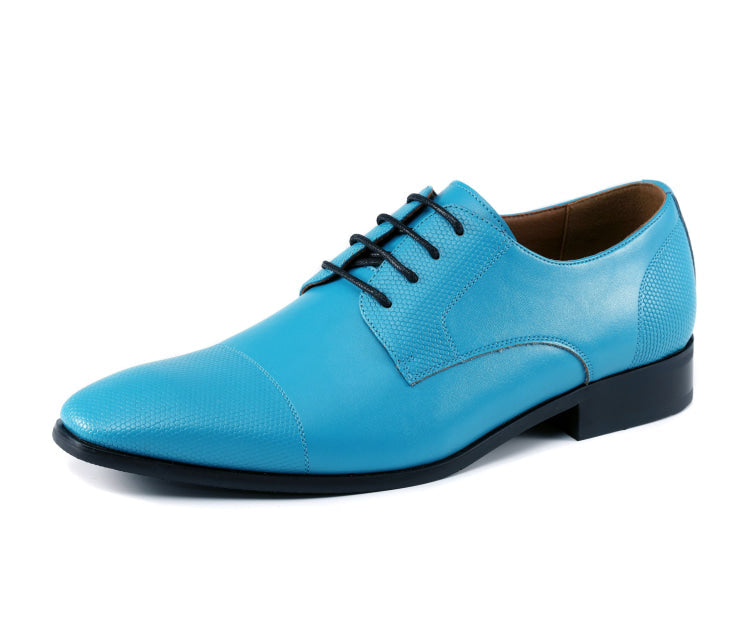 Amali Russo Teal Oxfords — product view 1