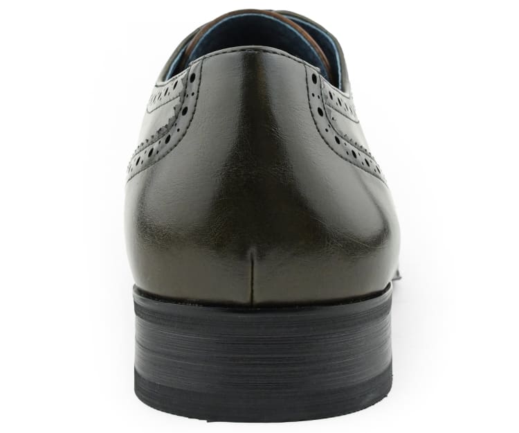 Amali Arturo Olive Green Loafers — product view 5