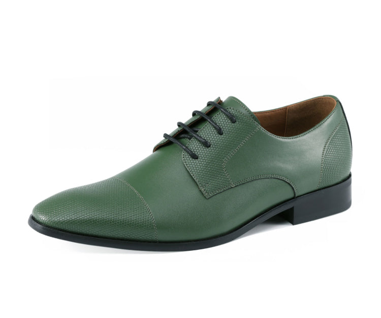 Amali Russo Green Oxfords — product view 1