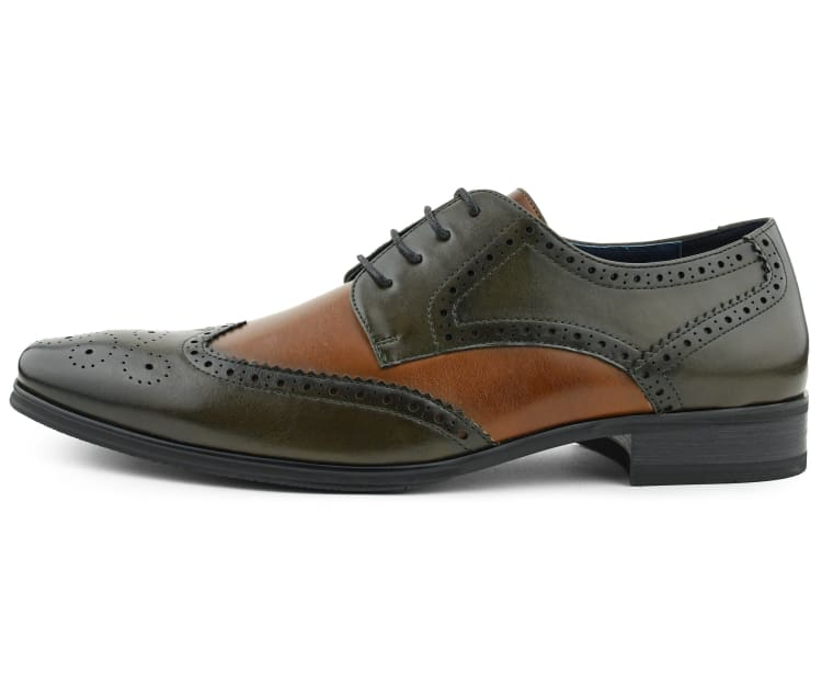 Amali Arturo Olive Green Loafers — product view 3