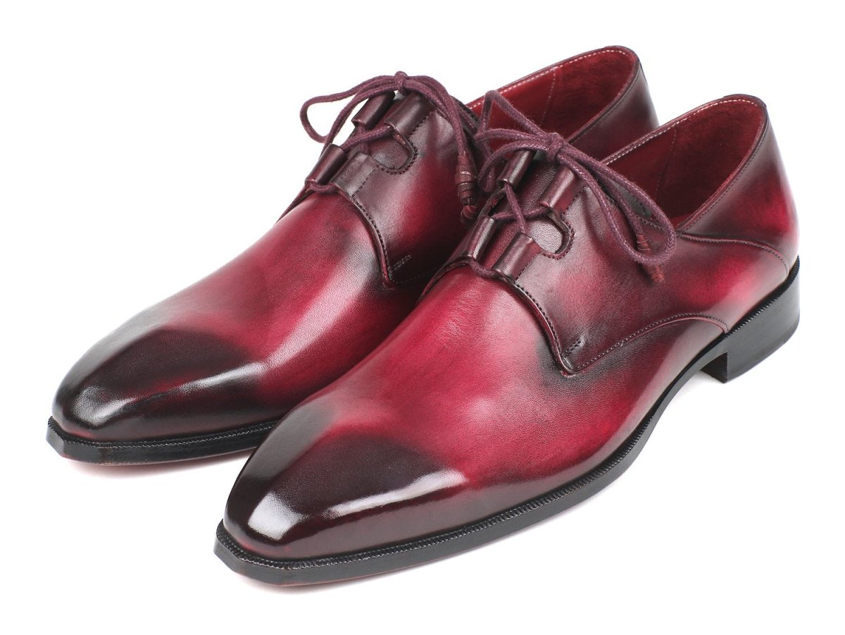 Paul Parkman Ghillie Lacing Bordeaux Dress Shoes (IDGT515 - BRD)