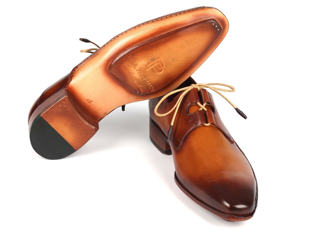 Paul Parkman Ghillie Lacing Handsewn Shoes Light Brown (ID022 CML)