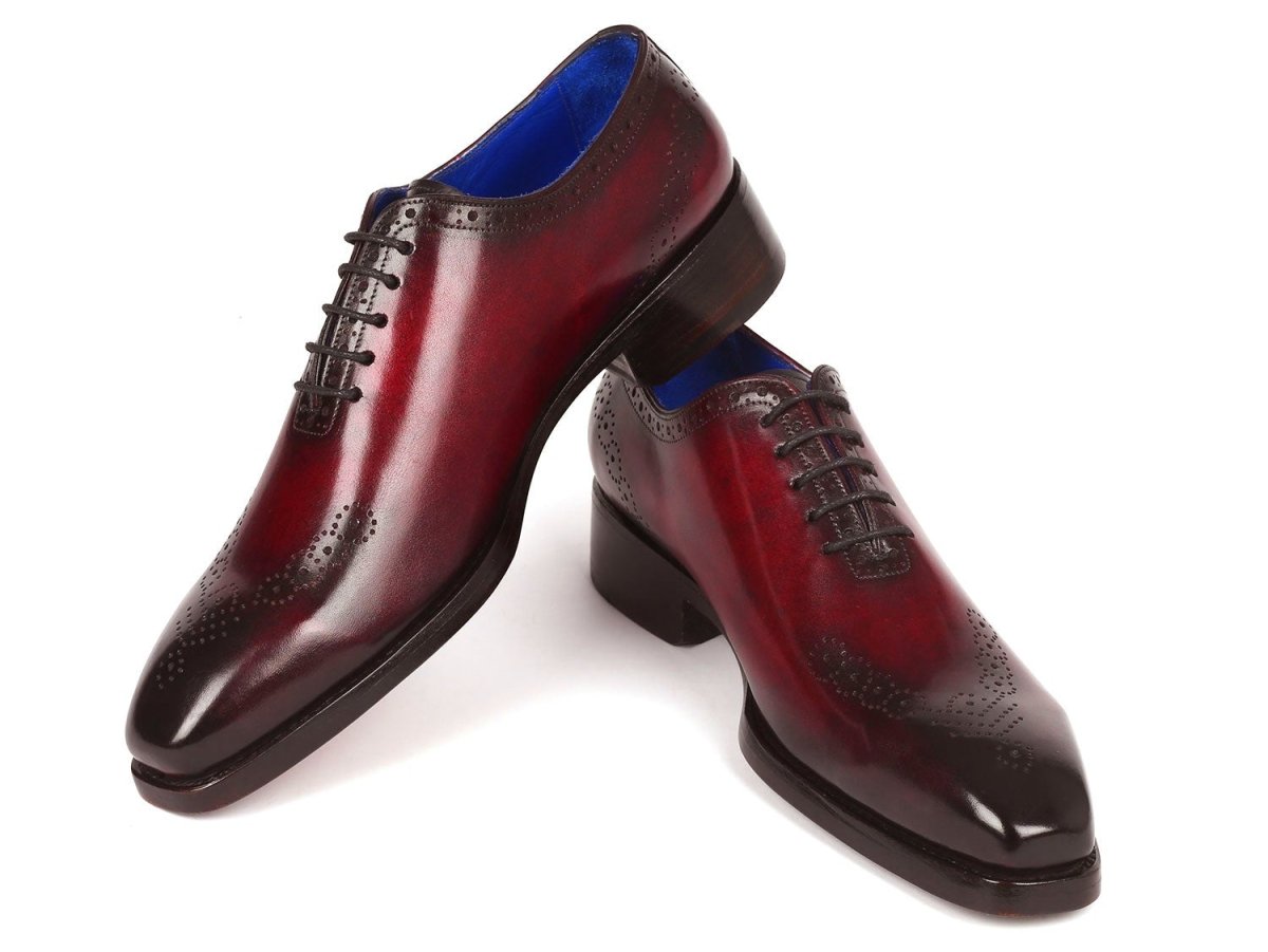 Paul Parkman Goodyear Welted nched Oxfords Bordeaux (ID7614 BRD)
