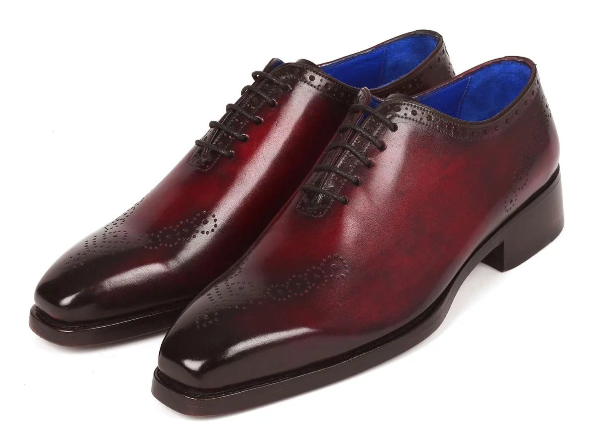 Paul Parkman Goodyear Welted nched Oxfords in Bordeaux
