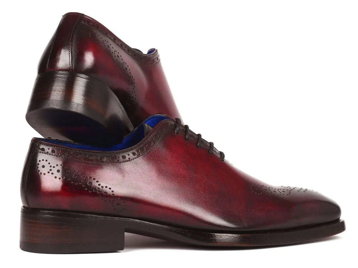 Paul Parkman Goodyear Welted nched Oxfords in Bordeaux