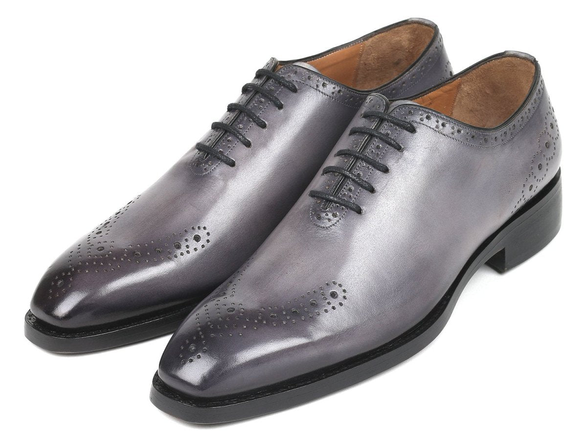 Paul Parkman Goodyear Welted nched Oxfords in Gray